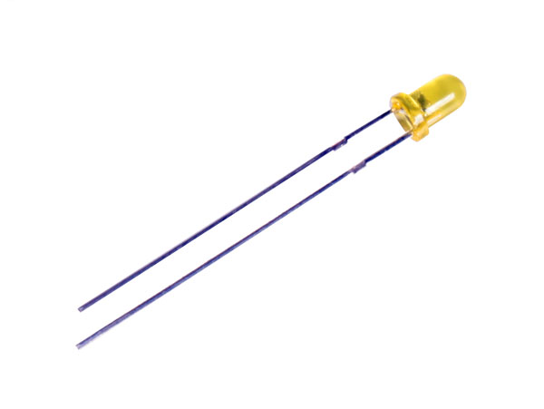 Diodo LED 3 mm - Difuso Amarelo