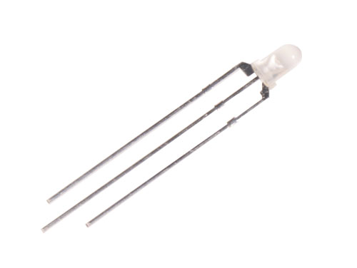 LED Diode 3 mm - Diffused Bicolour Red - Green - Common Anode