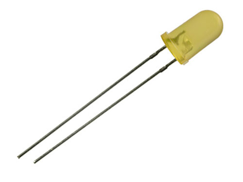 Diodo LED 10 mm - Difuso Amarillo