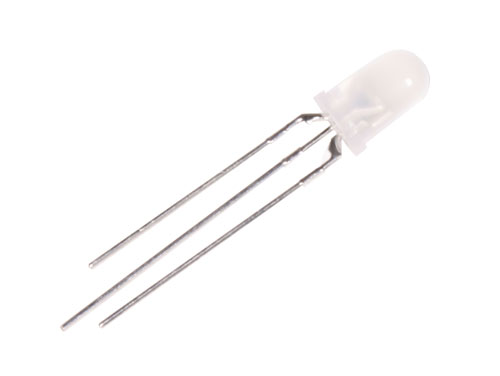 5 mm LED Diode - Diffuse Bicolor Red - Green Common Cathode