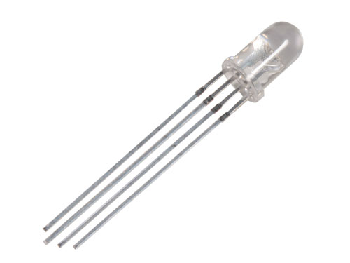 Common Anode LED Diode 5 mm - Clear RGB 25°