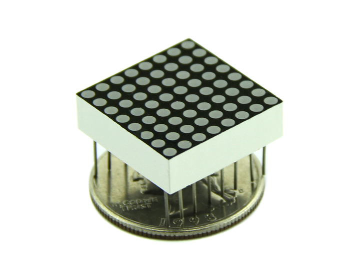 Display Matriz LED 8 x 8 - 20 mm Vermelho - SZ410788R