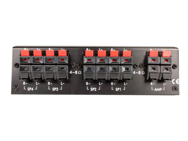 ACTV071 - Câble d&aposEnceintes speaker switch box commutateur pour 4 Paires de Haut-Parleurs