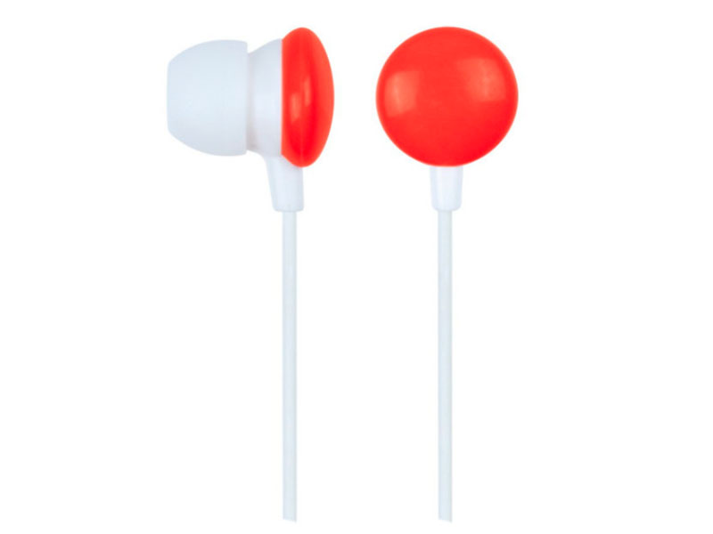 Gembird MHP-EP-001-R - Fone de ouvido com botão vermelho 
