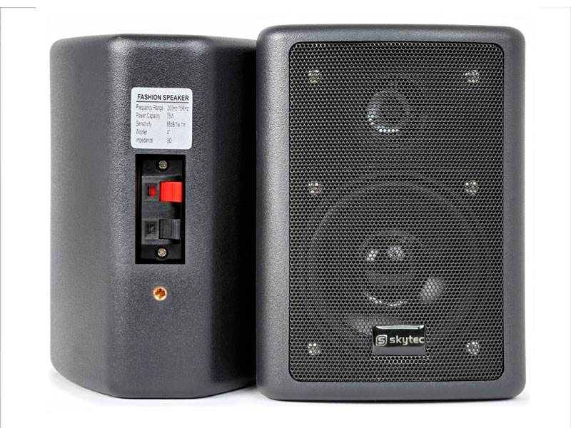 Skytronic 100.016 - Set of 2 Way Acoustic Boxes 75 W 8 Ohms