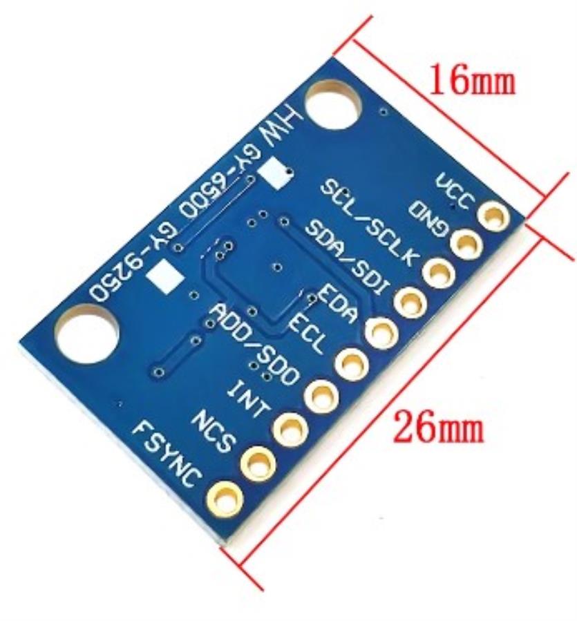 Module capteur de mesure : Accéléromètre + Gyroscope + Magnétromètre - 9 axes - MPU9250