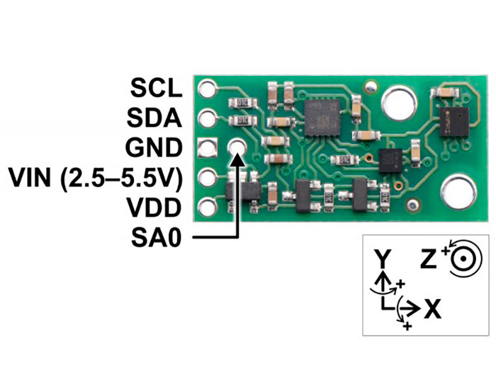 Pololu AltIMU-10 v5 - AltIMU-10 v5 - 2739