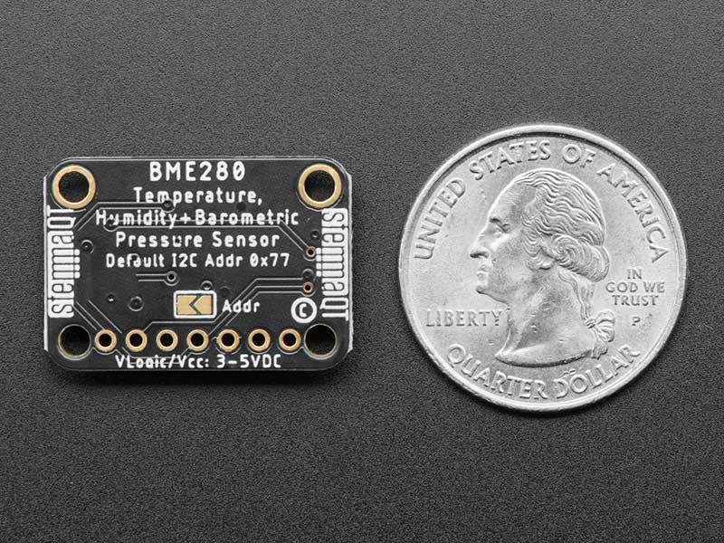Adafruit BME280 I2C or SPI Temperature Humidity Pressure - Capteur de température, d&aposhumidité et de pression barométrique BME280 - 2652