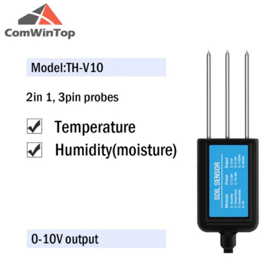 ComWinTop TH-V10 - Sensor de humedad y temperatura de suelo RS485