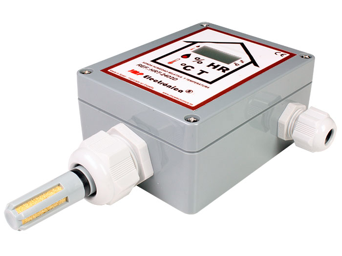 Sensor de Humedad y Temperatura Industrial Display y Conector Estanco