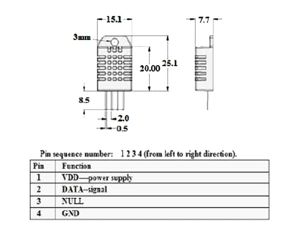 Capteur Température et humidité Haute Précision - DHT22 AM2302