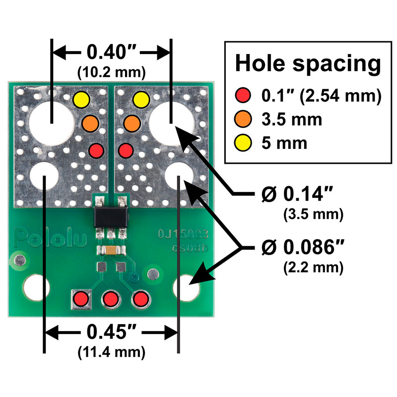 Pololu ACS37042KLHBLT-030B5 - Capteur de Courant Bidirectionnel ±30 A 5V | Capteur Hall Analogique - 5457