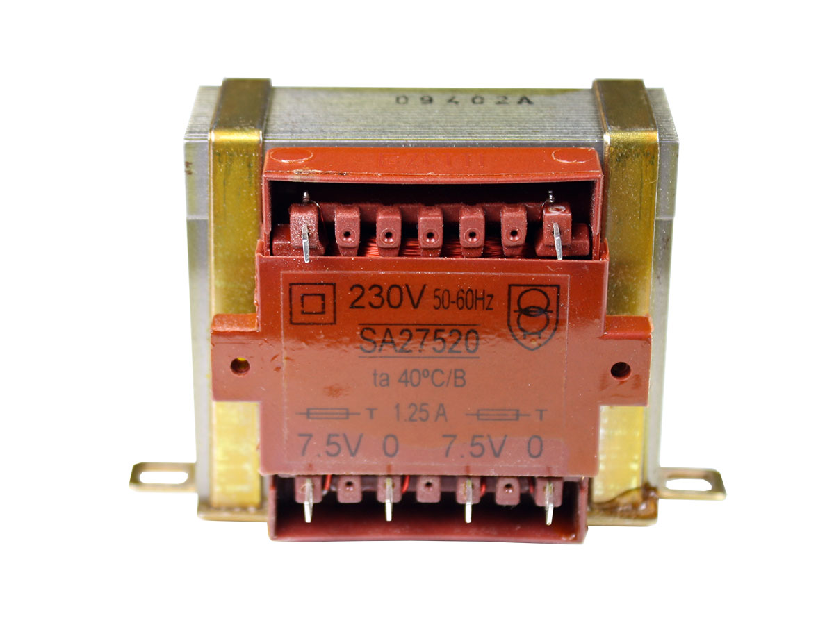 Orbi Eléctrica 20VA - Transformateur Chassis Ouvert - 2 x 7,5 V - 20 VA - 2 x 1,3 A - SA27520