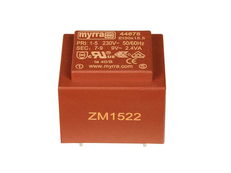 Transformador Encapsulado - 9 V - 2,4 VA - 266 mA