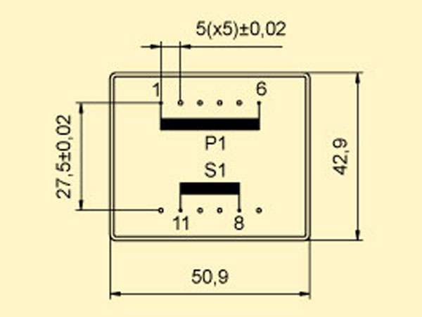 Transformador Encapsulado - 7,5 V - 12 VA- 1,60 A