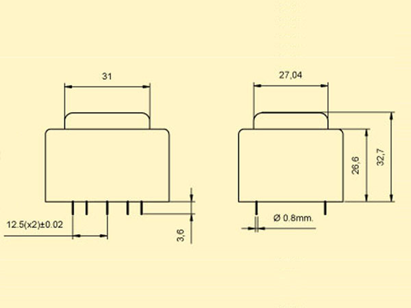 Transformador Encapsulado - 24 V - 6 VA - 250 mA