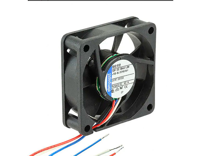 ebm-papst 512F/2 - Axial Fan with Ball Bearing 50 x 50 x 15 mm - 12 Vdc - 3 Wires
