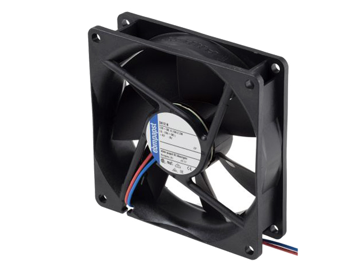 ebm-papst 3412N - Ventilateur axial à billes 92 x 92 x 25 mm - 12 Vcc