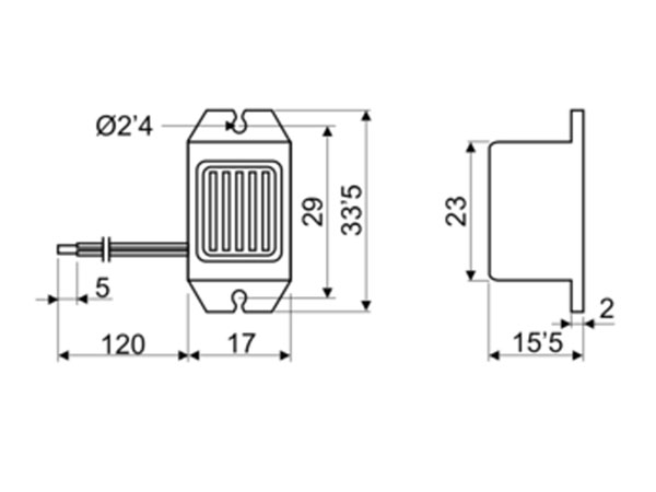 Mechanical Buzzer 3 Vdc with Wires