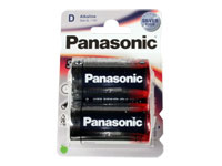 Panasonic LR20 - Pile Alcaline 1,5 V D - 2 Unités sous Blister - 5410853047810