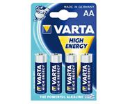 Varta - 1.5 V AA Alkaline Battery - 4 Unit Blister Pack - 4906121414