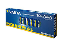 Varta - 1.5 V AAA Alkaline Battery - 10 Unit Industrial Blister Pack - 4003211111