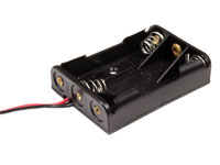 Battery Holder for 3 AAA Batteries with Cable