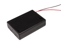 Battery Holder for 3 AA Batteries with Cable and Switch