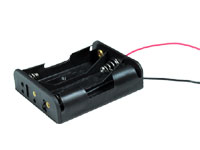 Battery Holder for 3 AA Batteries with Cable