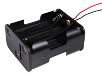 Battery Holder for 6 AA Batteries with Cable