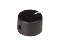 Repro - 6 mm Black Control Knob - 23 mm Diameter - 223/0201