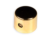 Botão 6 mm dourado 19 mm de Diâmetro