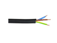 Round Black Electrical Cable 3 x 1.5 mm, 1000 V