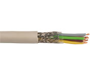 Round Shielded YCY Braided Cable - 8 x 0.5 mm - YCY 8X0,5