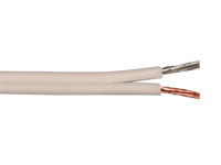 Emelec Q-102/075B - Câble Parallèle Blanc Polarisé 2 x 0,75 mm²