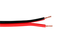 Emelec K-102/150 - Câble Parallèle Rouge et Noir Polarisé 2 x 1,5 mm²