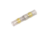 Heat-Shrink Wire Connector Solder Seal Butt Terminal - 6.4 mm Yellow