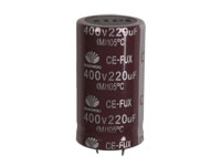 Condensador Electrolítico Radial 220 µF - 400 V - 105°C