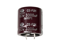 Condensador Electrolítico Radial 3300 µF - 16 V - 105°C