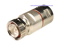 7/16 DIN Male Straight Cable-Mount Connector - 7/8" CELLFLEX Corrugated Cable