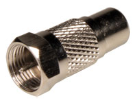 F Male to Female RCA Connector Adapter