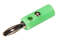 4 mm - Banana Male Plug - Green