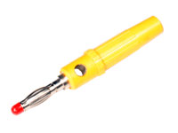 4 mm - Banana Male Plug - Yellow - BN62AM