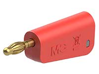 Stäubli LM-4A-39 - Fiche Banane Empilable 4mm - Câble 2,5 mm² - Rouge - 64.1045-22