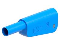 Stäubli SLM-4A-39 - Banane Macho Apilable de 4mm de Sécurité - Câble 1.0 mm² - Bleu - 66.2021-23