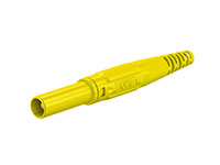 Stäubli XL-410 - Banana Macho 4 mm de Segurança - Amarelo - 66.9196-24