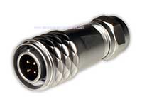 WEIPU SF12 Series IP67 - 4 Contacts Ø12 Waterproof Male Cable-Mount Connector - SF1210/P4I