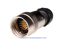 FMR20B22 - 22 Contacts Male Size 20 In-Line Mount Circular Connector - 9206222PP