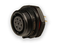 WEIPU SP17 Series IP68 - 7 Contacts Ø17 Waterproof Female Panel-Mount Connector - SP1712/S7