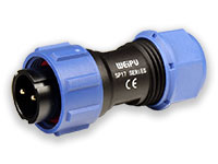 WEIPU SP17 Series IP68 - 2 Contacts Ø17 Waterproof Male Cable-Mount Connector - SP1710/P2-1N